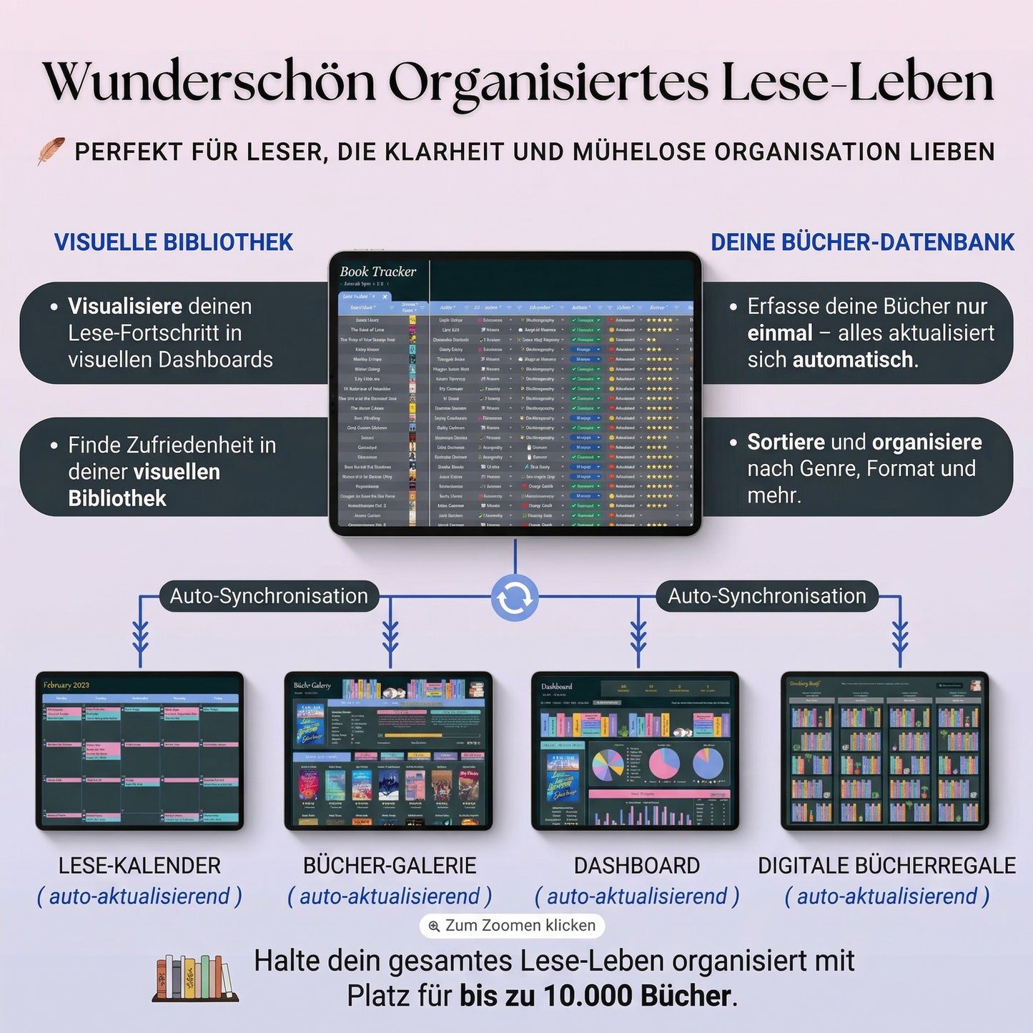 Lesetagebuch für Excel & Google Sheets
