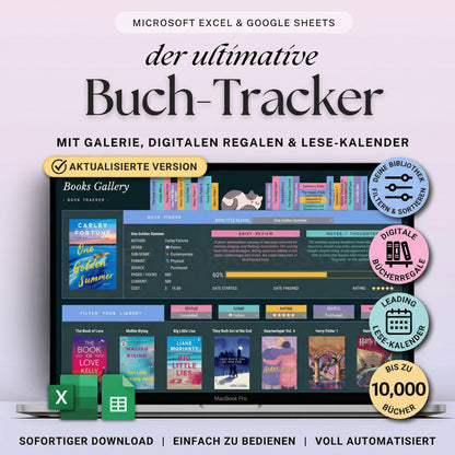Lesetagebuch für Excel & Google Sheets